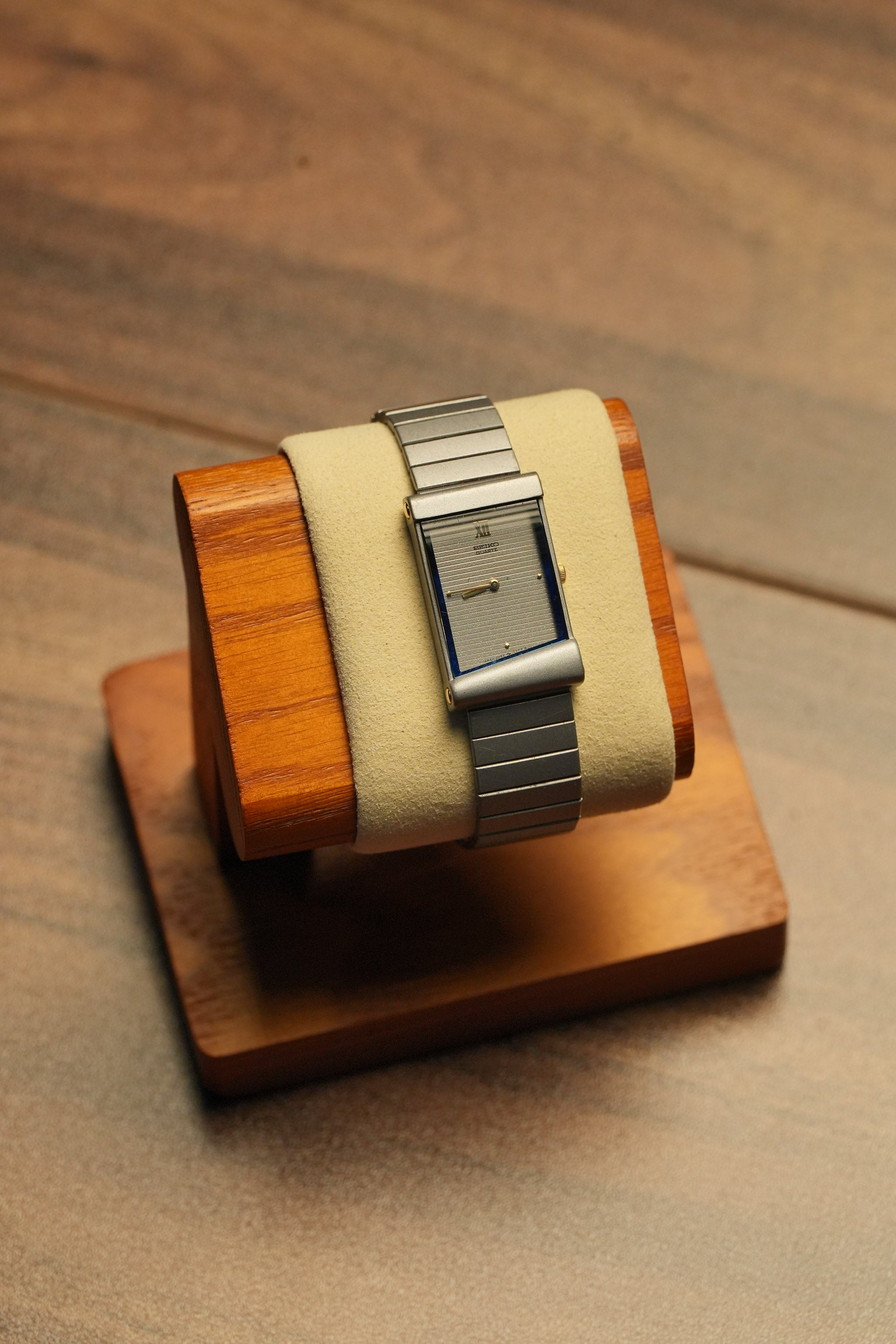 Vintage Seiko Rare Tank Silver Tone