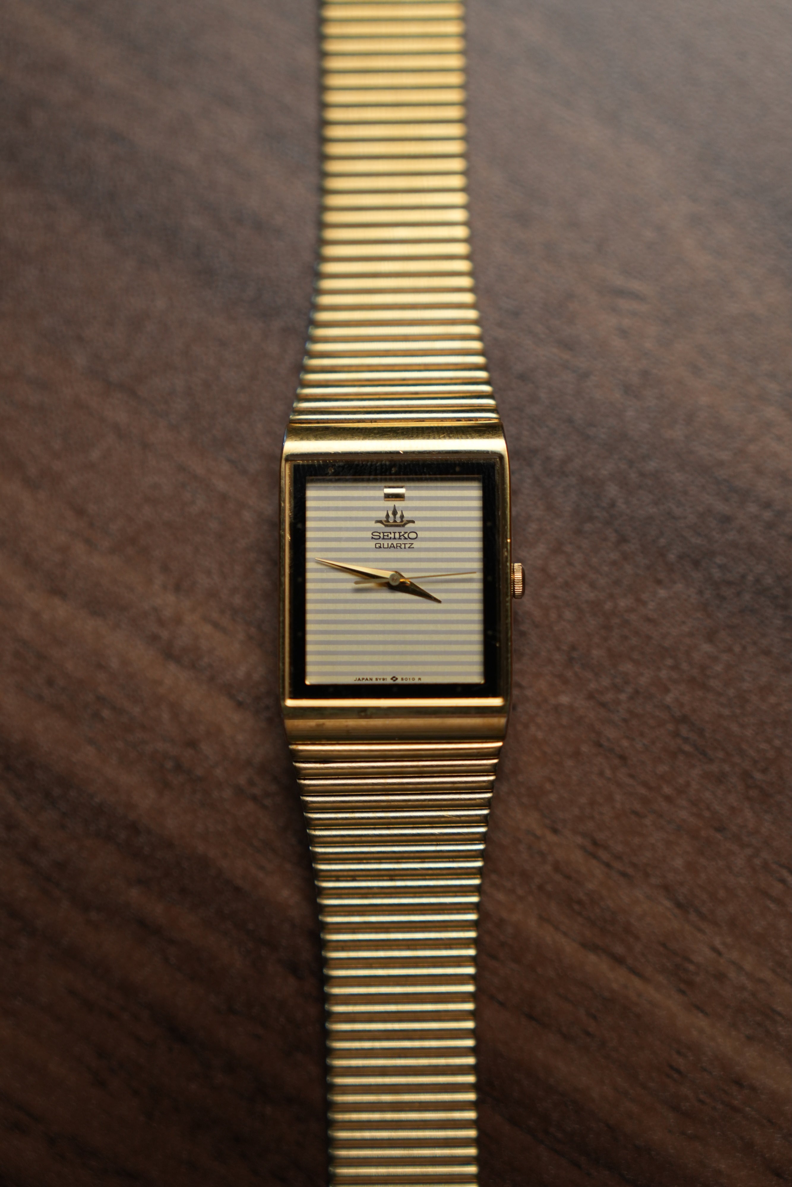 1981 Seiko Tank Galaxy Credor "Grill Master Dial" 5Y91-5030