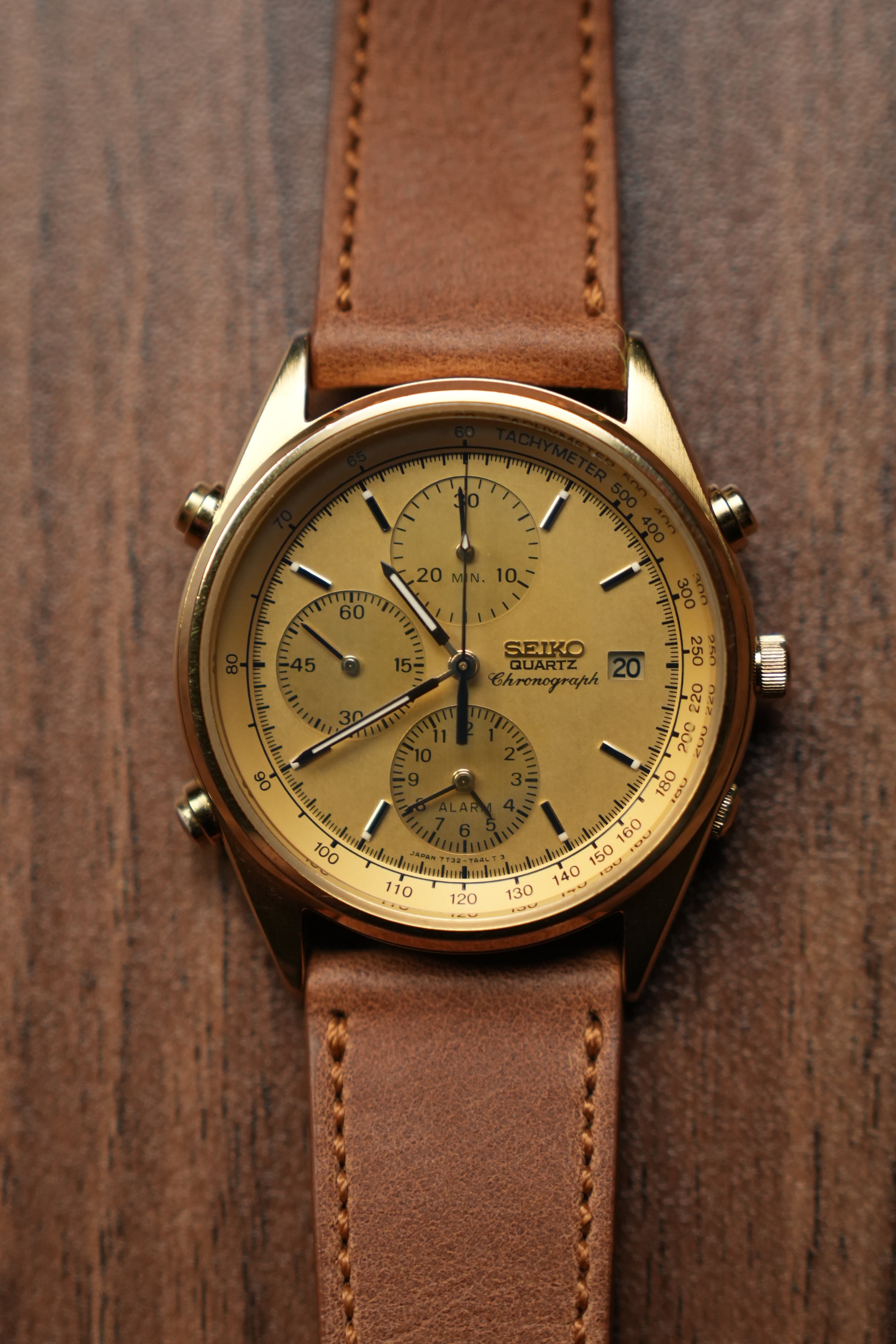 1990 Seiko Quartz Chronograph 7T23-7A49 (New Band)
