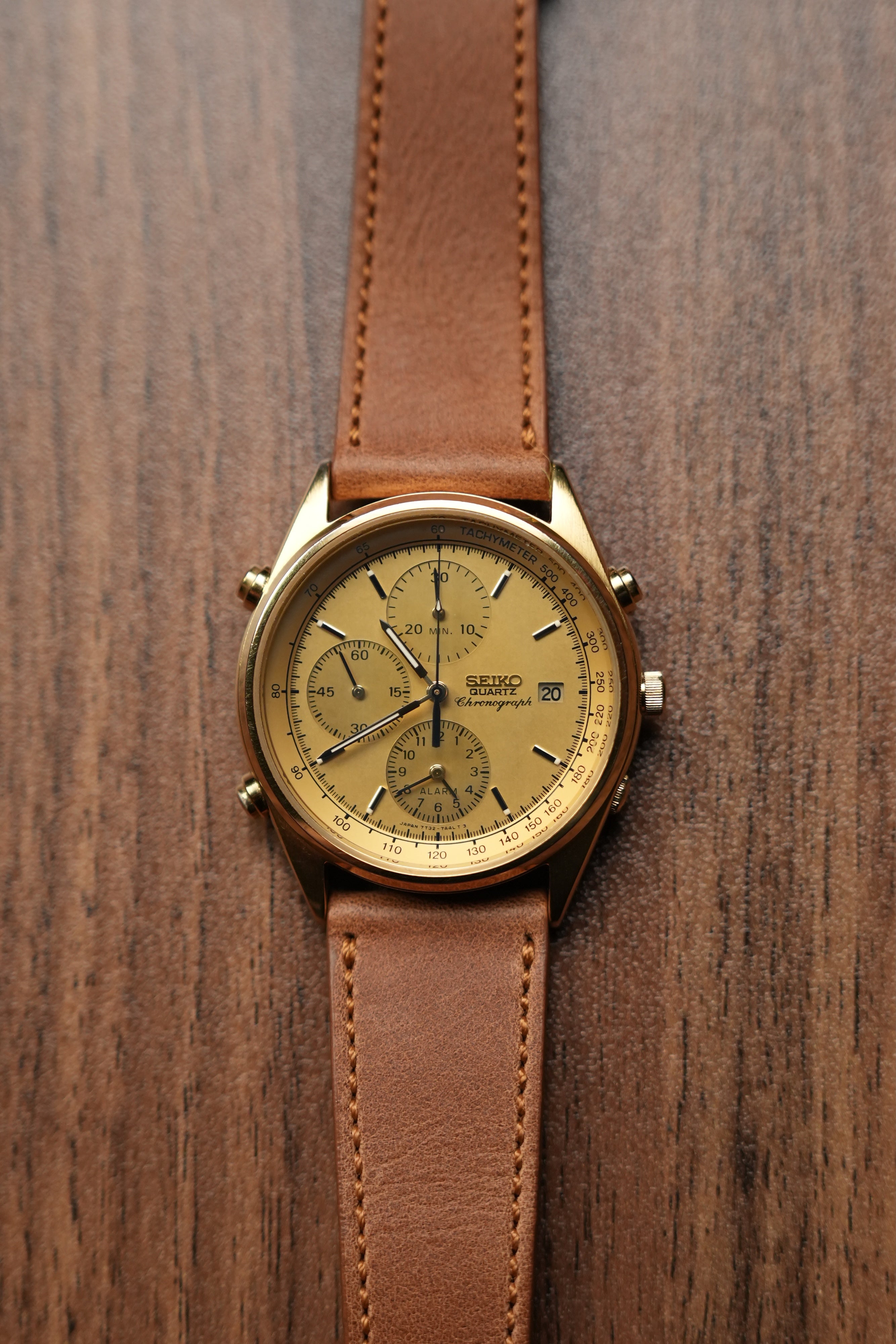 1990 Seiko Quartz Chronograph 7T23-7A49 (New Band)