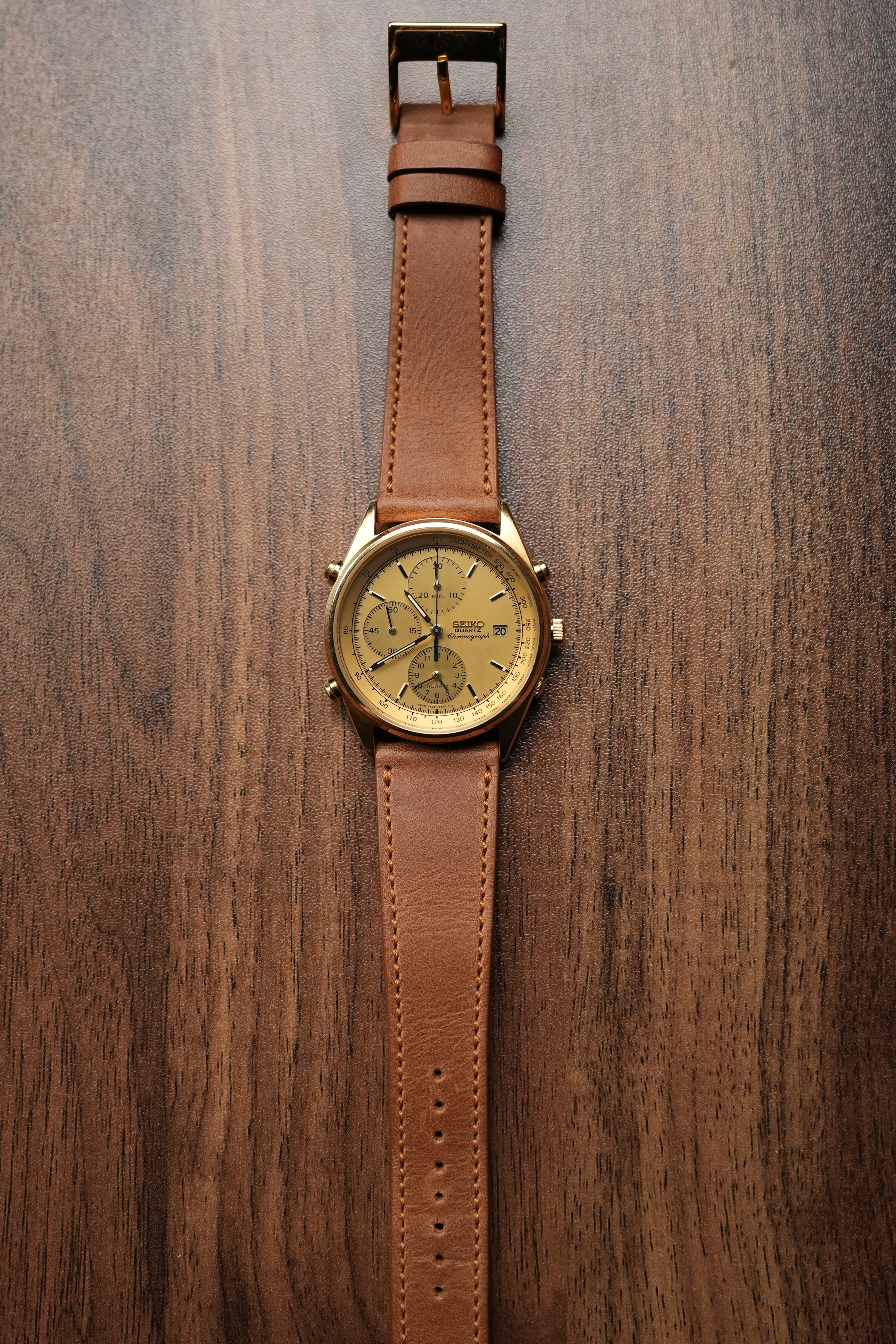 1990 Seiko Quartz Chronograph 7T23-7A49 (New Band)