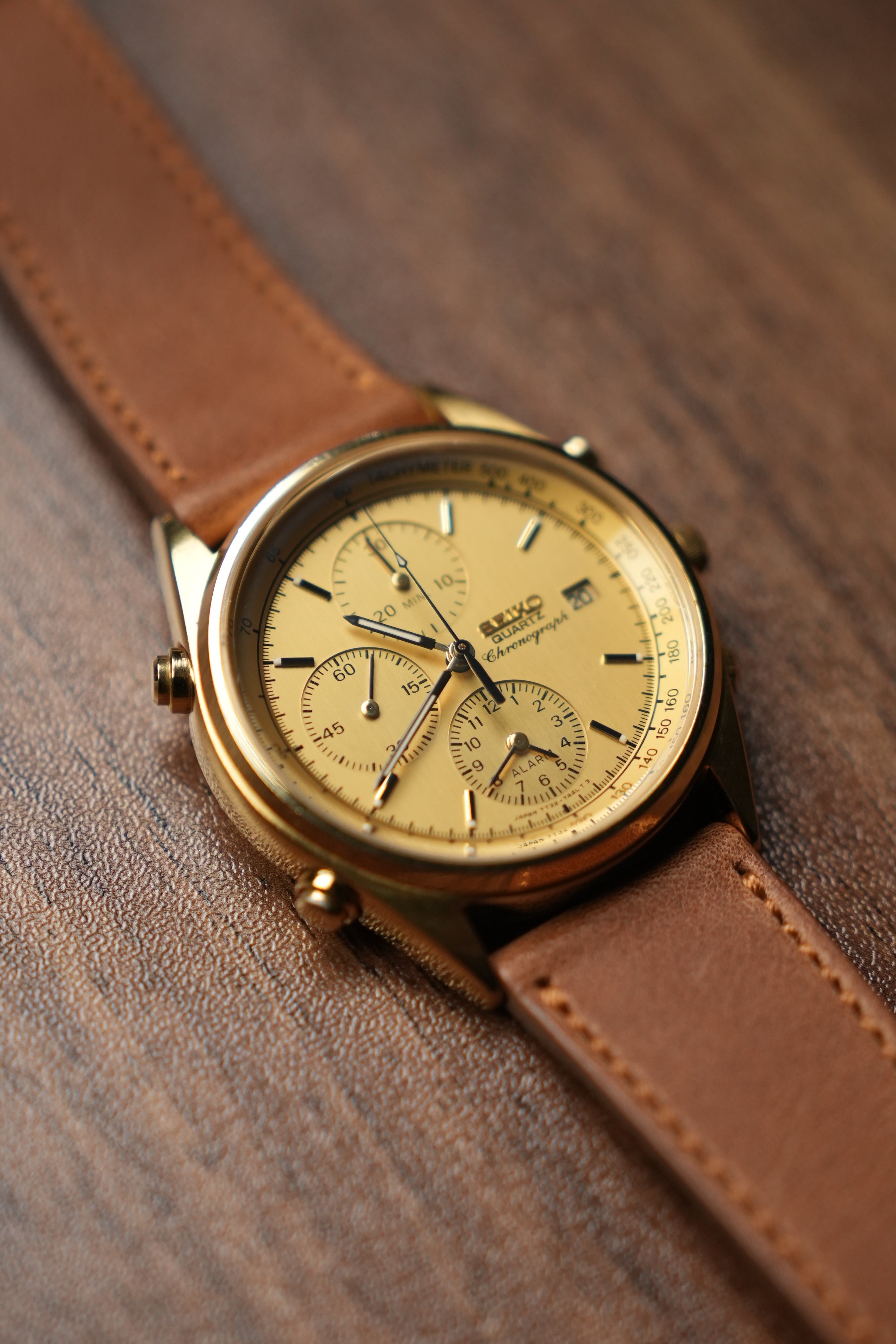 1990 Seiko Quartz Chronograph 7T23-7A49 (New Band)