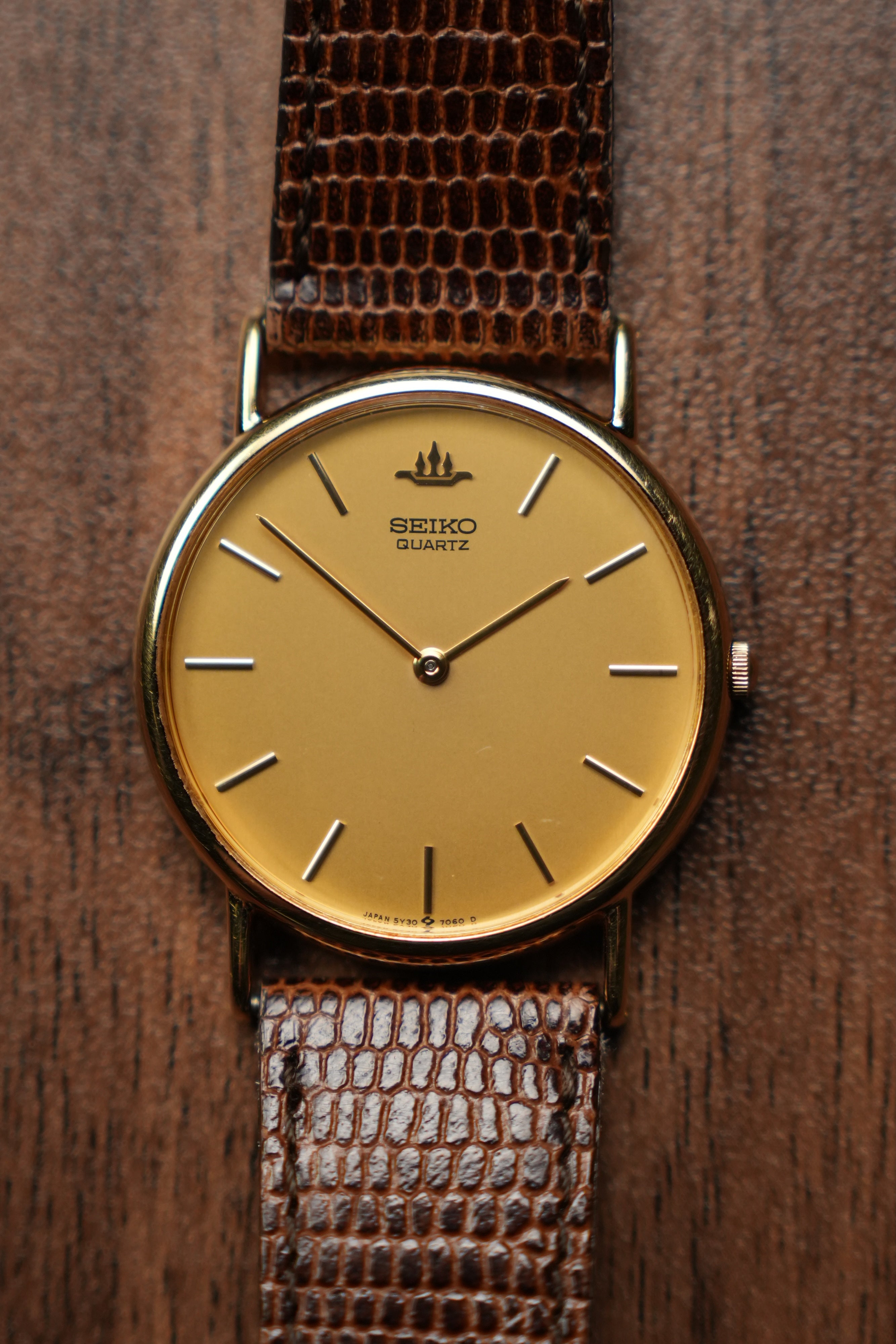 1988 Seiko Crededro Quartz Round 32MM 5Y30-7000