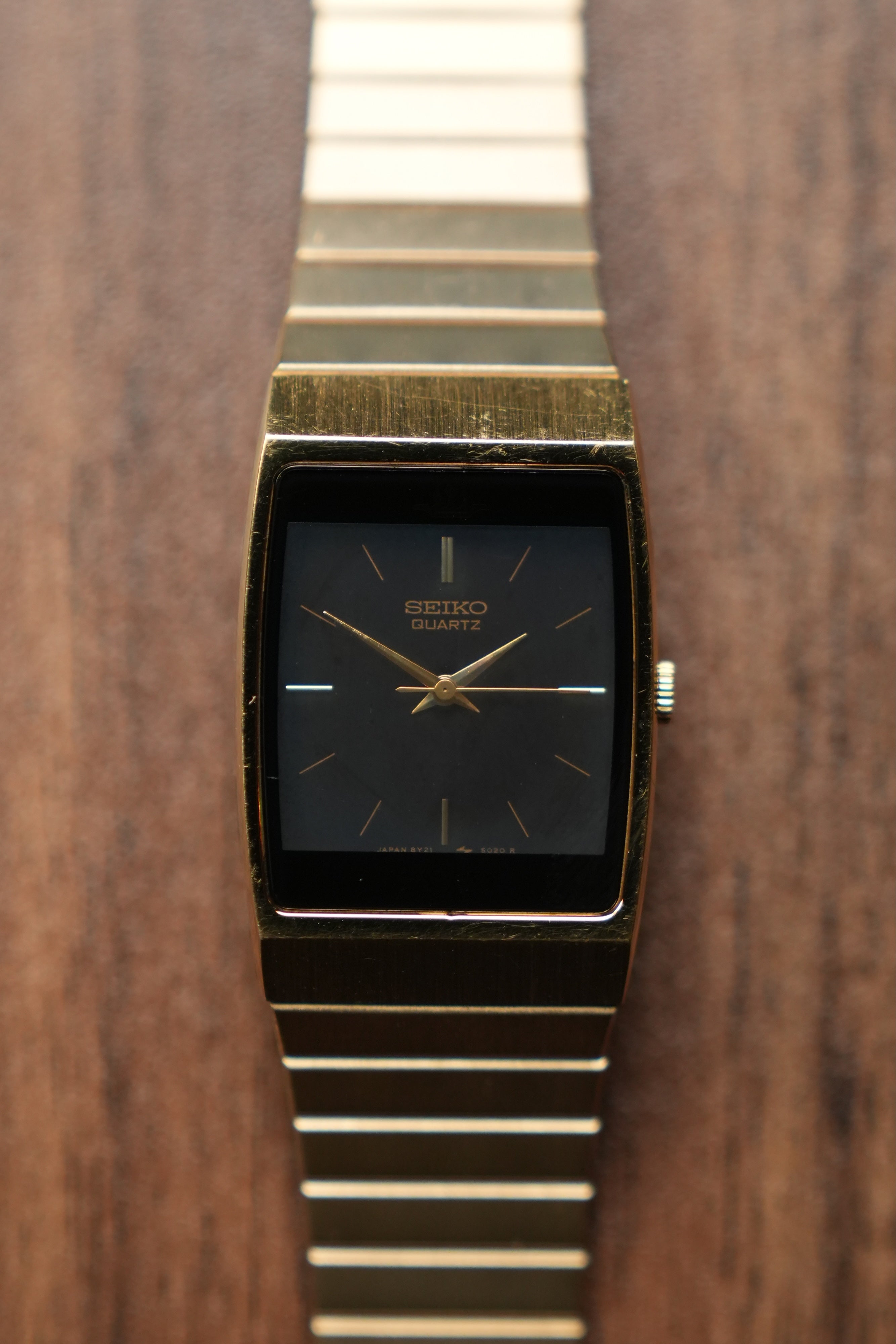 1988 Seiko Credero Tank 8Y21-5030