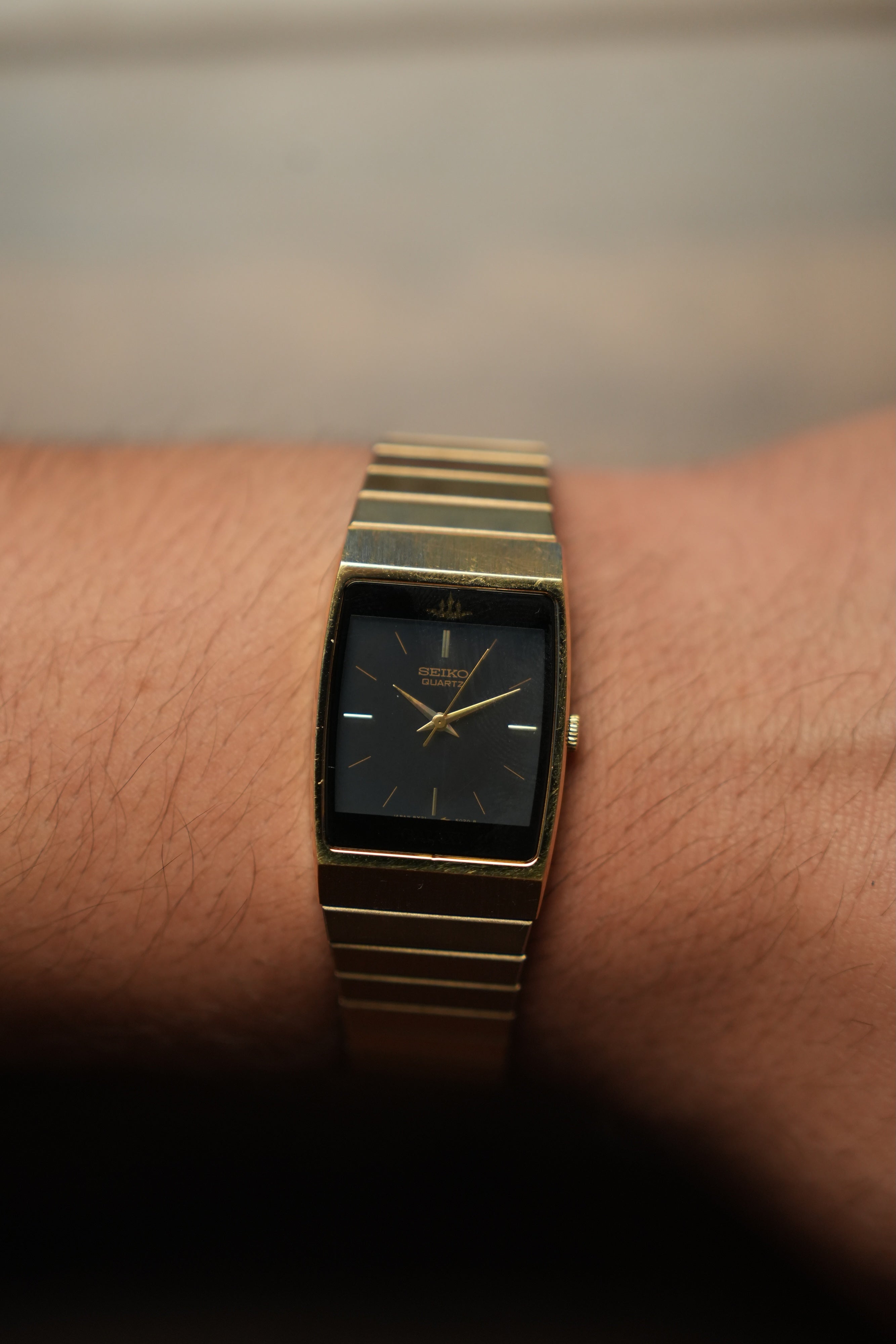 1988 Seiko Credero Tank 8Y21-5030