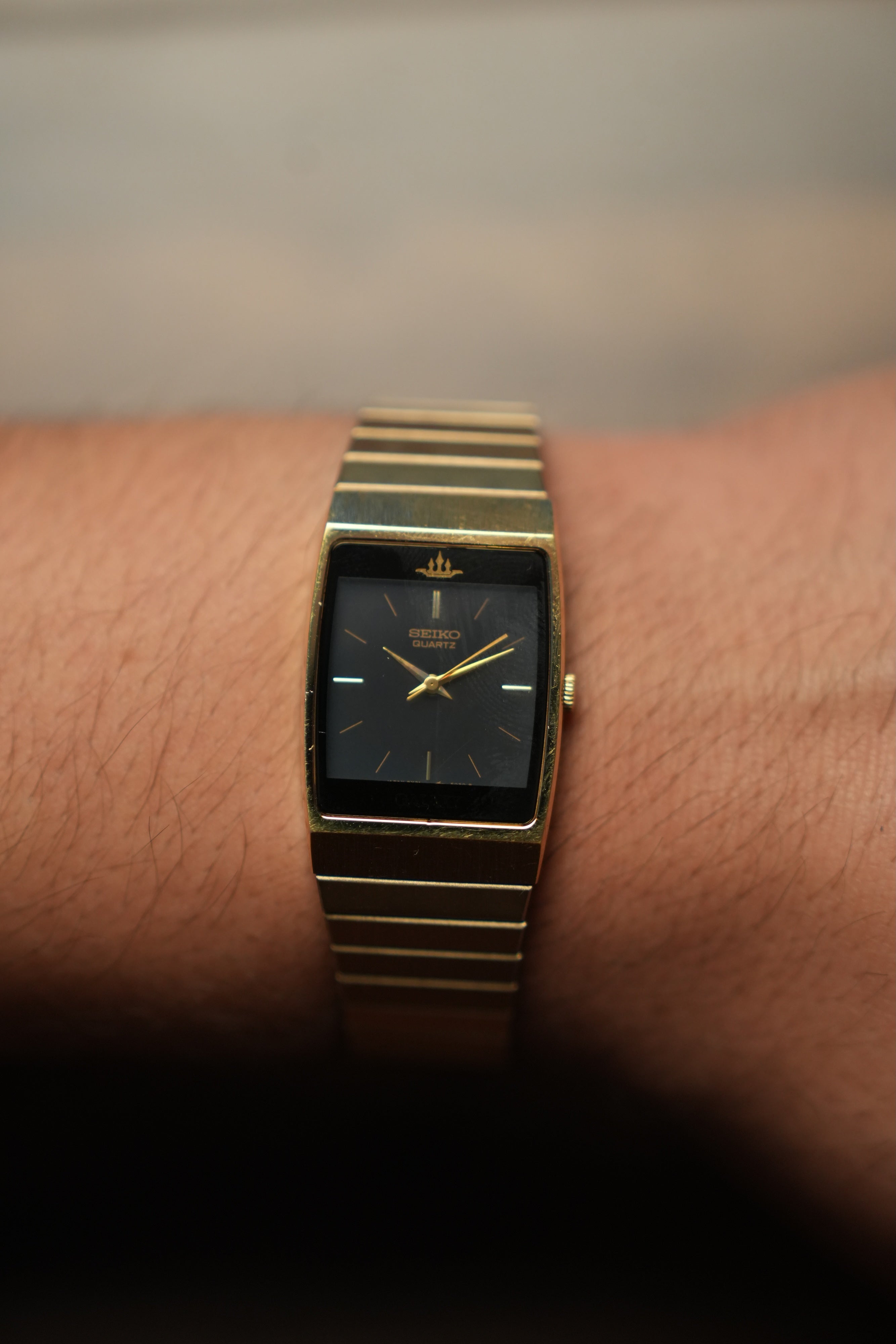 1988 Seiko Credero Tank 8Y21-5030