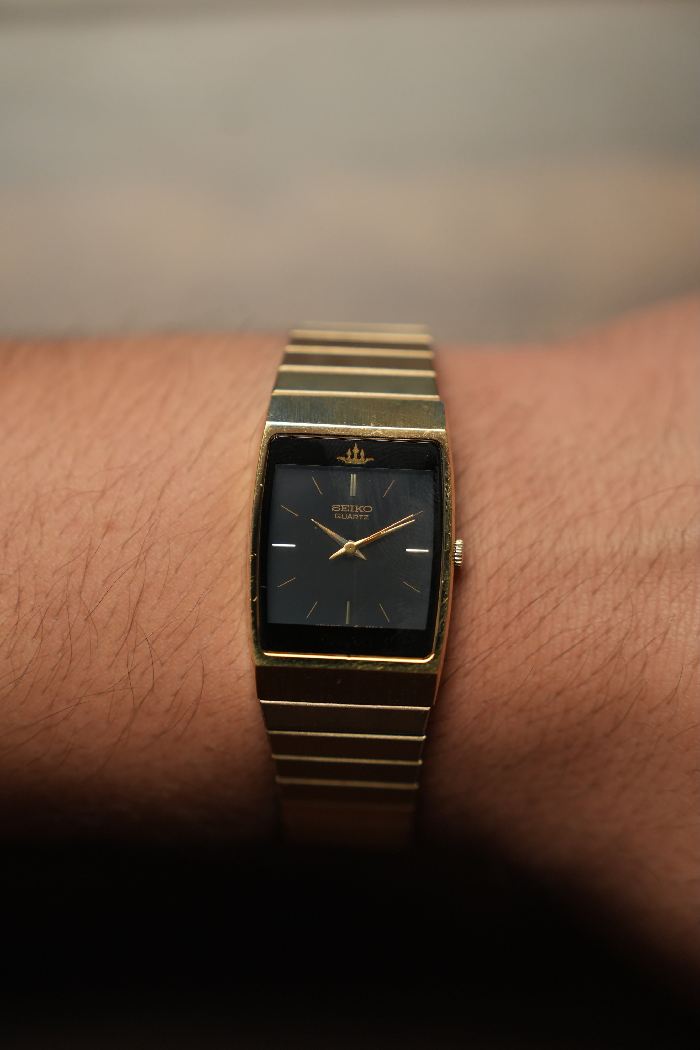 1988 Seiko Credero Tank 8Y21-5030