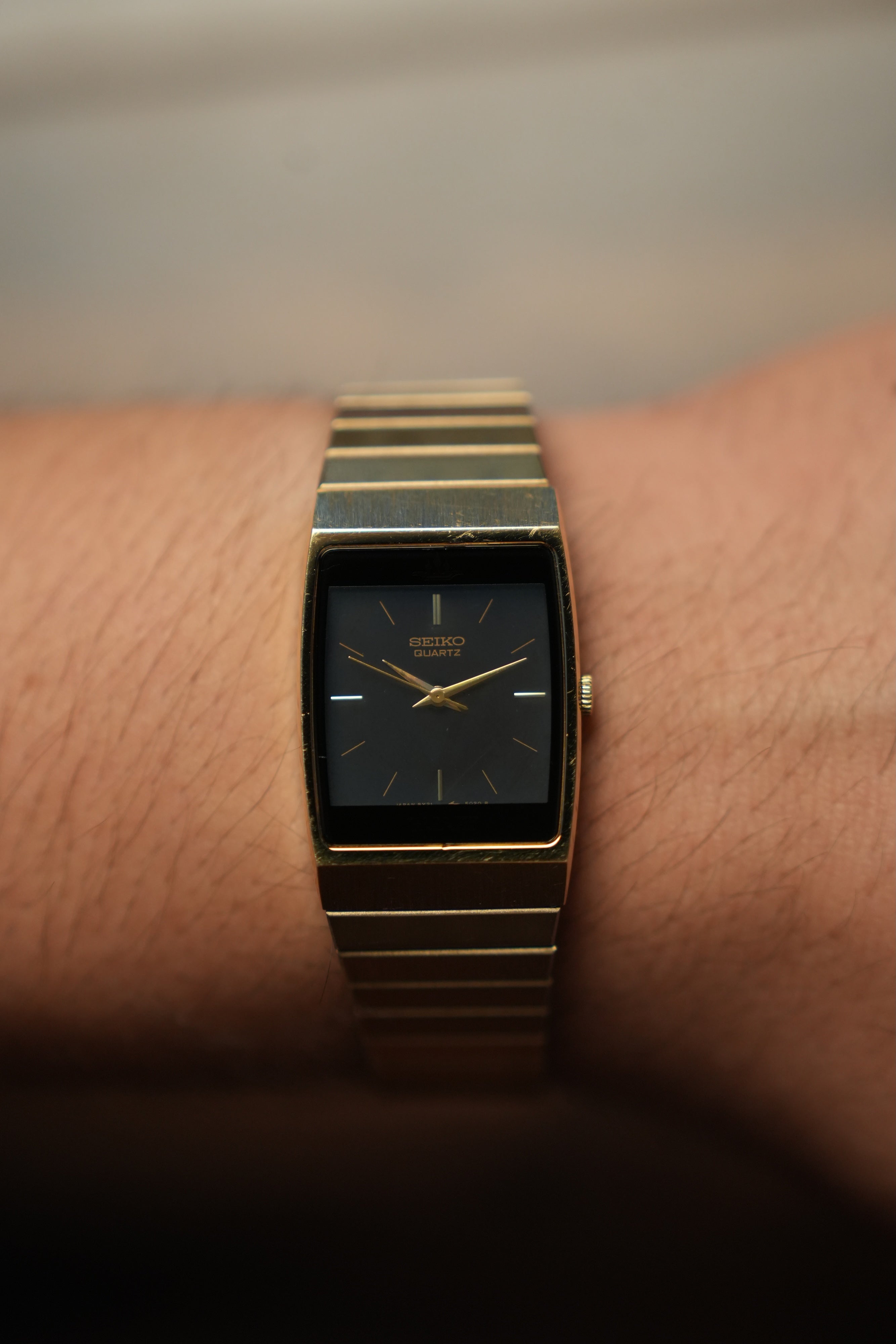 1988 Seiko Credero Tank 8Y21-5030