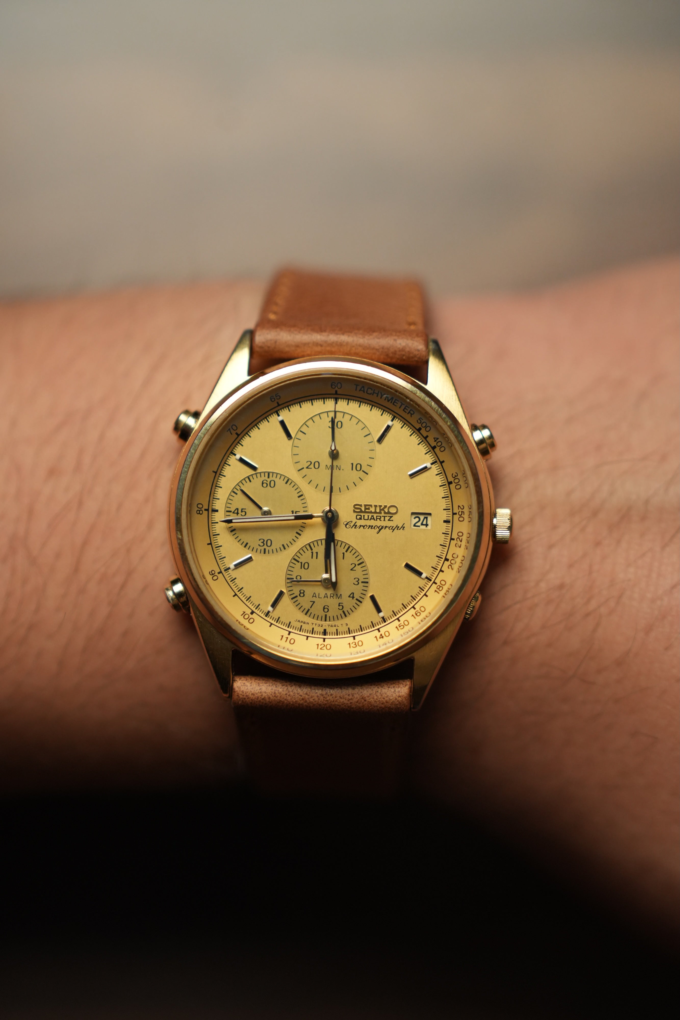 1990 Seiko Quartz Chronograph 7T23-7A49 (New Band)