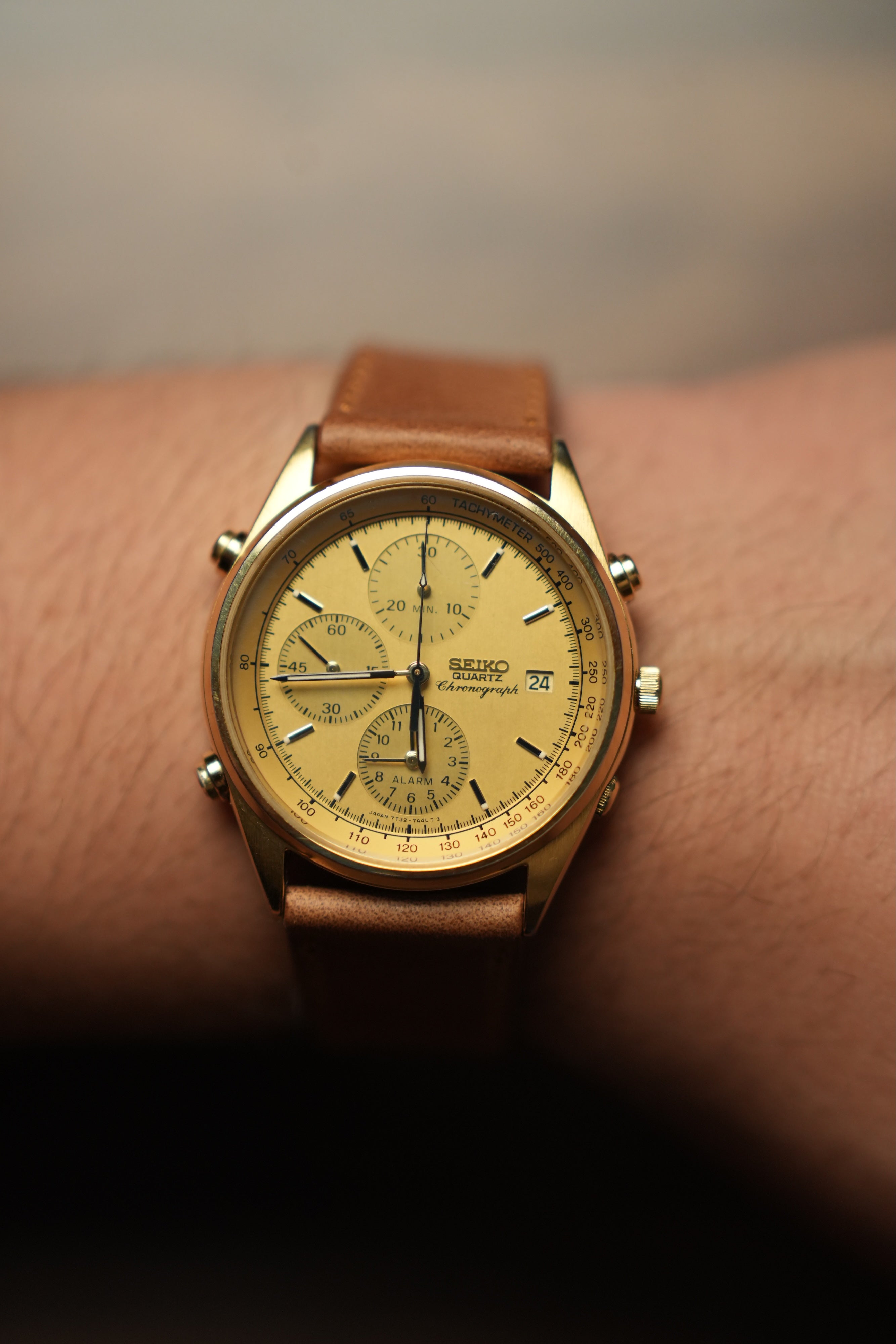 1990 Seiko Quartz Chronograph 7T23-7A49 (New Band)