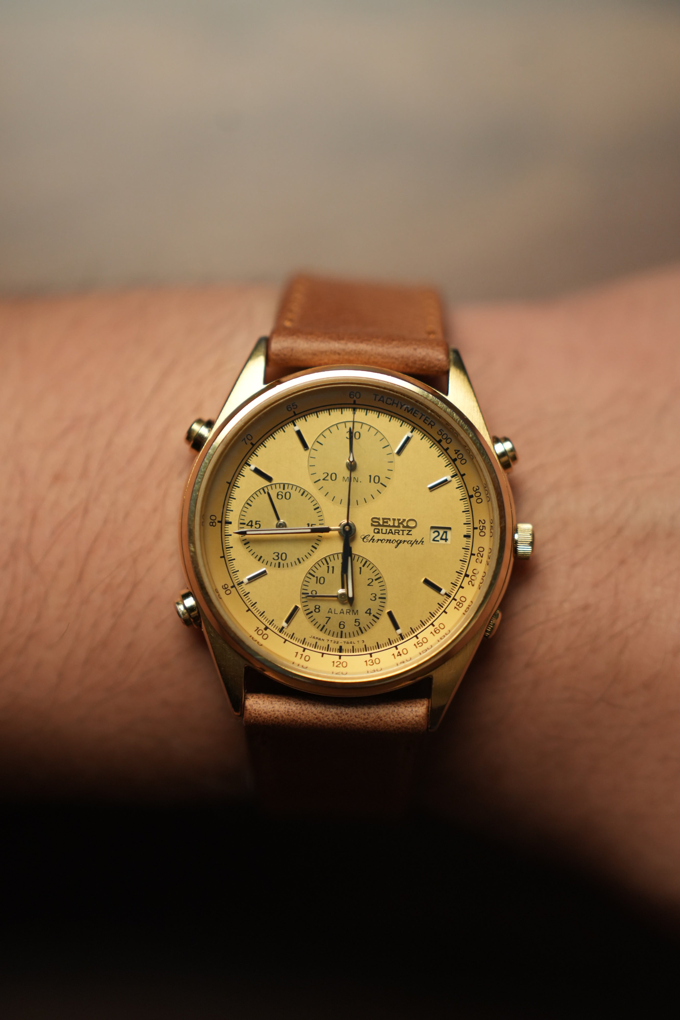 1990 Seiko Quartz Chronograph 7T23-7A49 (New Band)