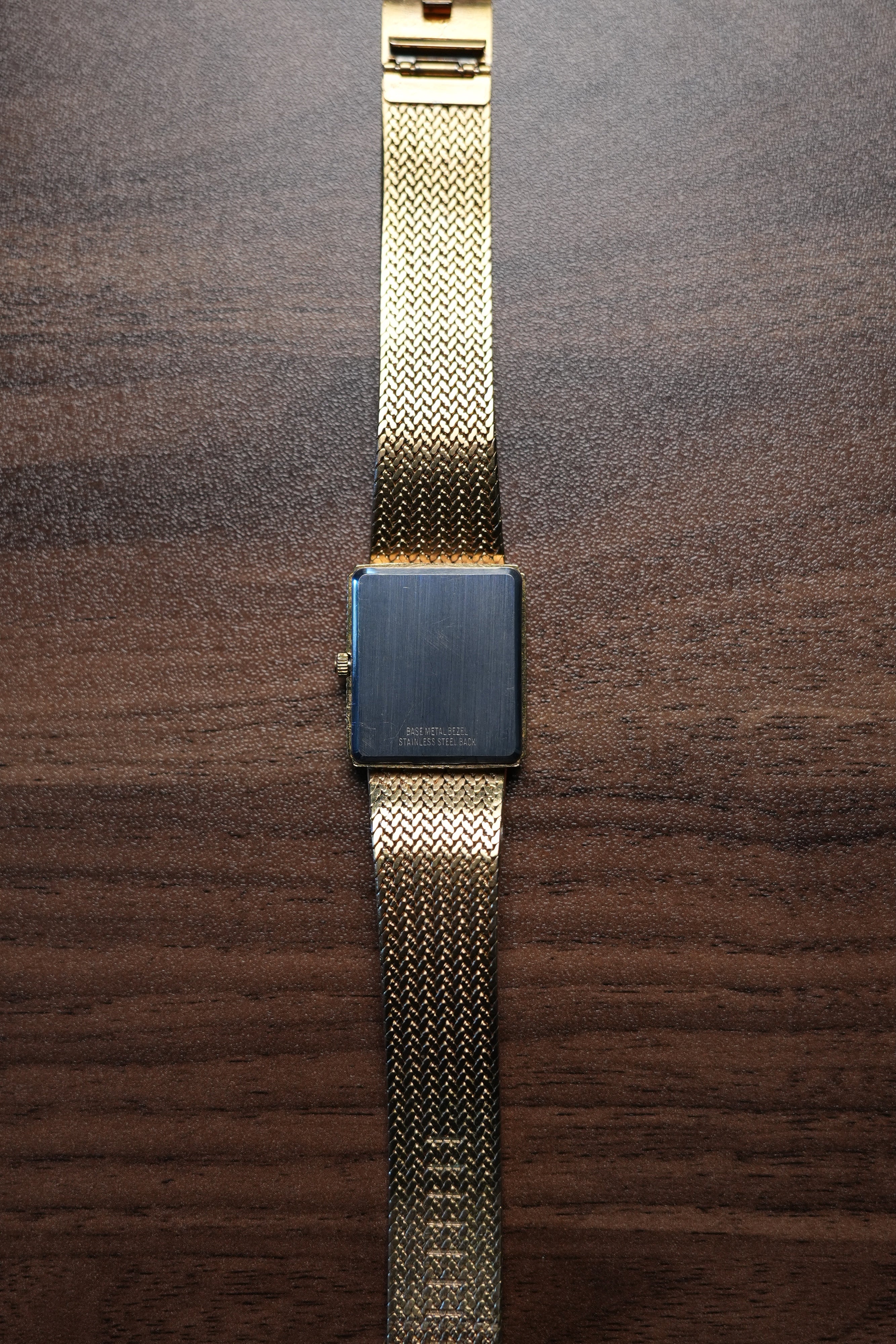 Dufonte Tank Gold Black Dial Diamonds
