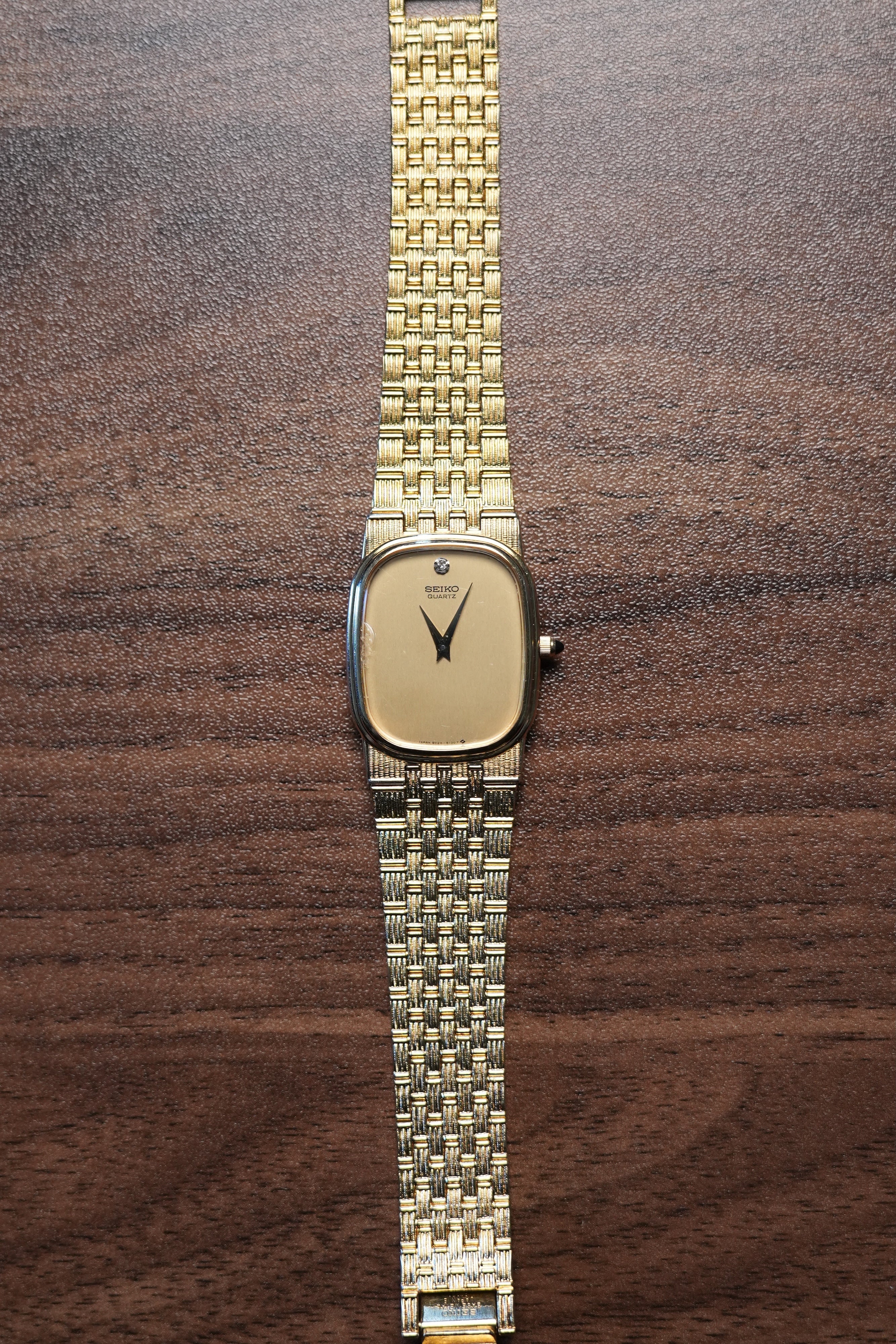 Seiko 9020-5100 Ultra-Thin Quartz Dress Watch – Gold Tone, Circa 1980s