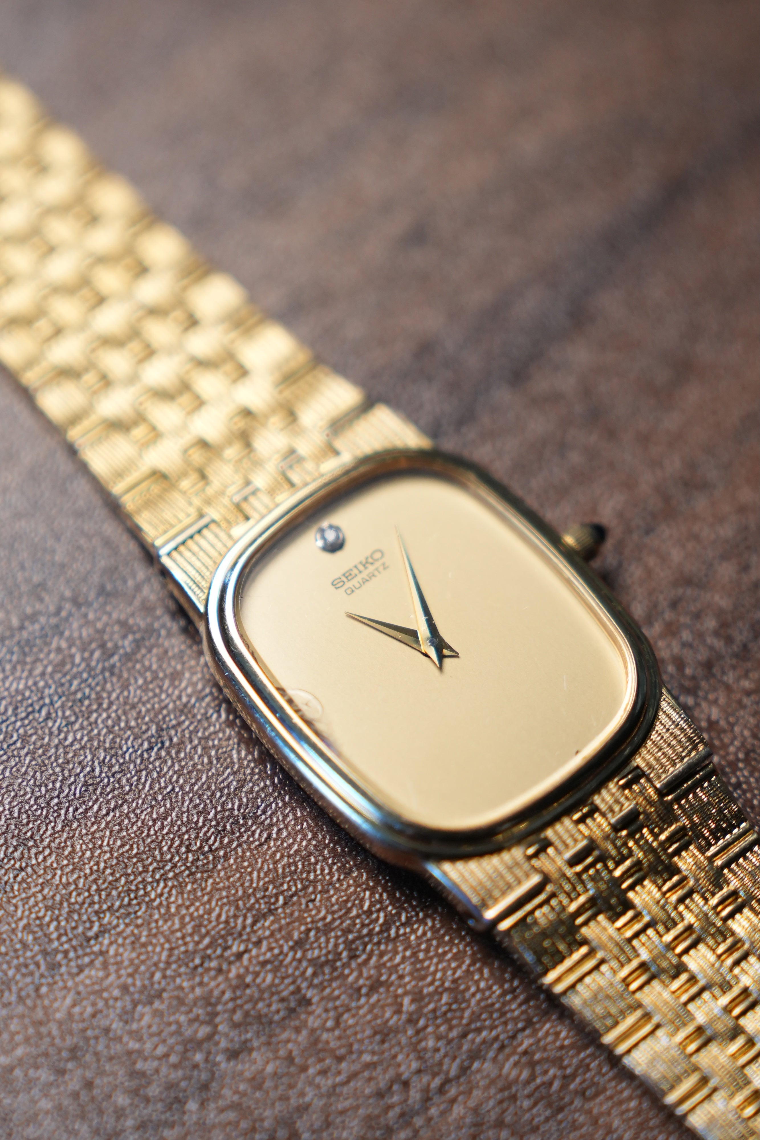 Seiko 9020-5100 Ultra-Thin Quartz Dress Watch – Gold Tone, Circa 1980s