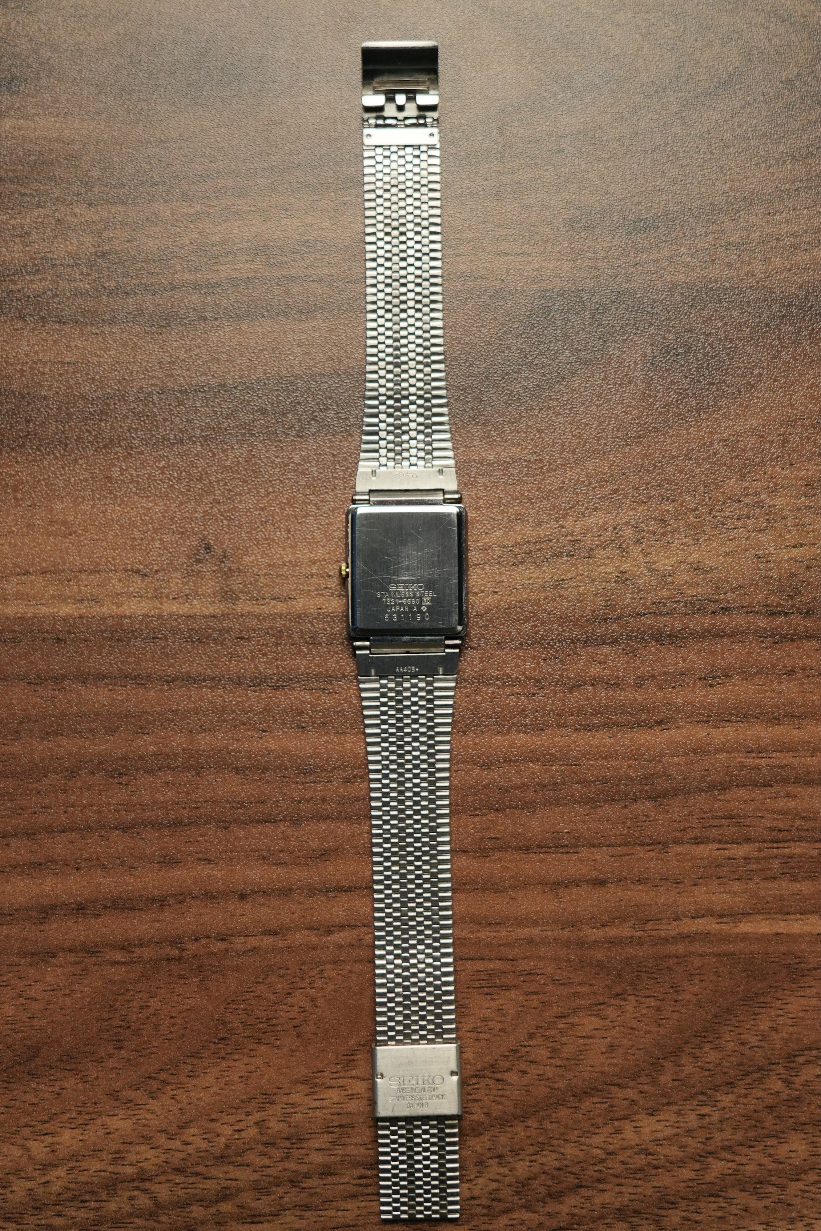 1985 SEIKO Quartz Tank 7321-5680